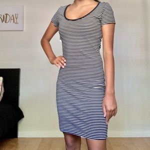 Tight striped pencil dress